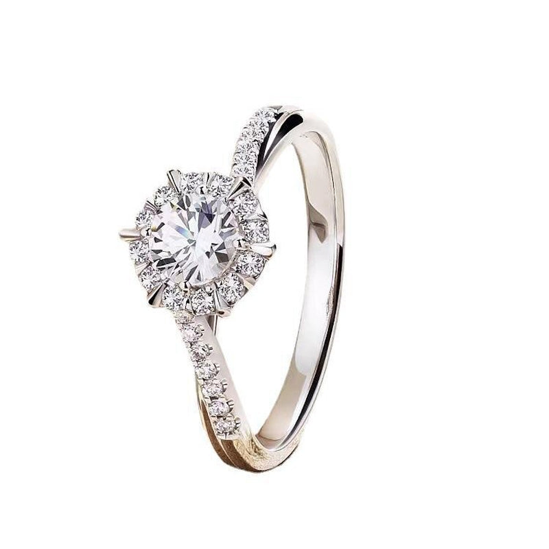 Aurelia's Embrace: Moissanite Ring