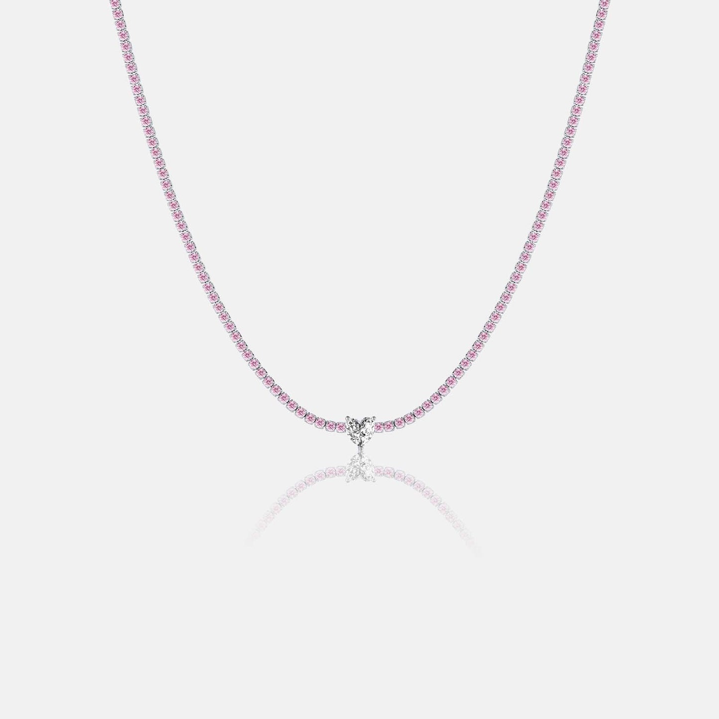 Fashion S925 Silver Necklace Bracelet Women'S Diamond-Embedded High-Grade Simple Elegant Jewelry